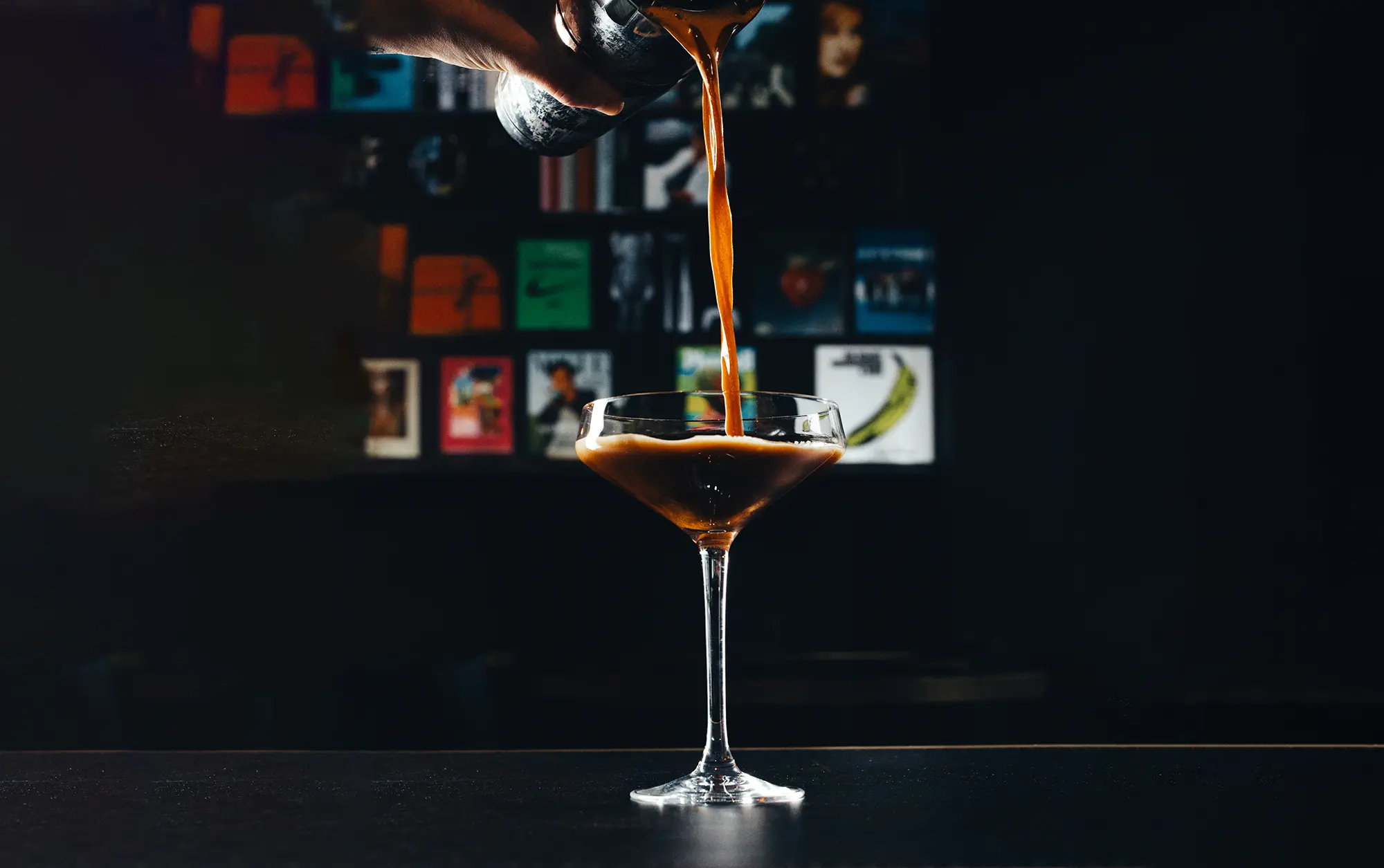 Cocktail being poured at Soho Antwerp